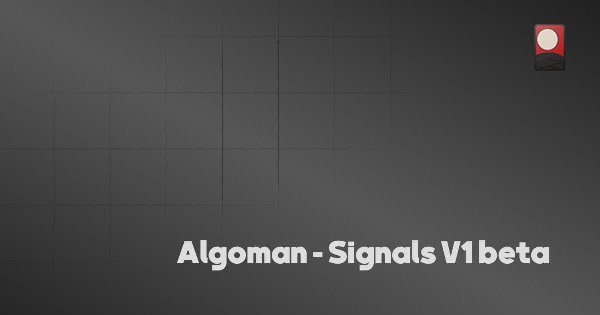 Algoman - Signals V1 beta