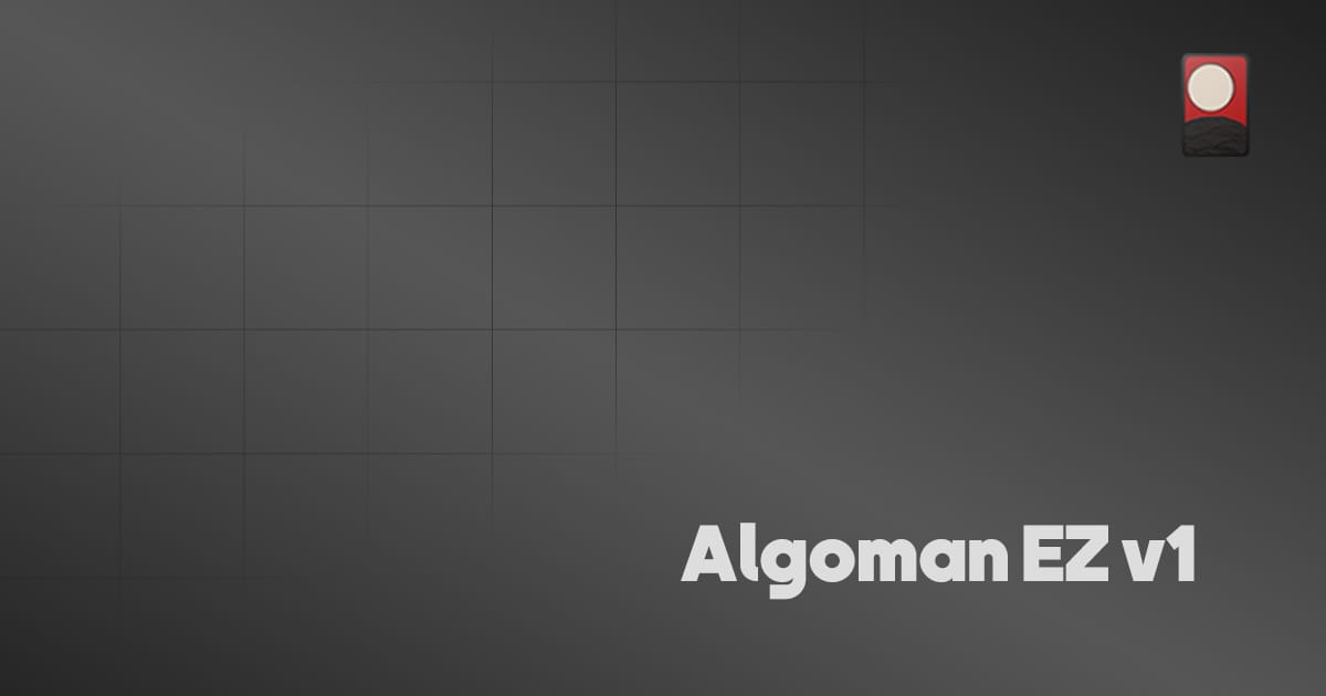 Algoman EZ v1